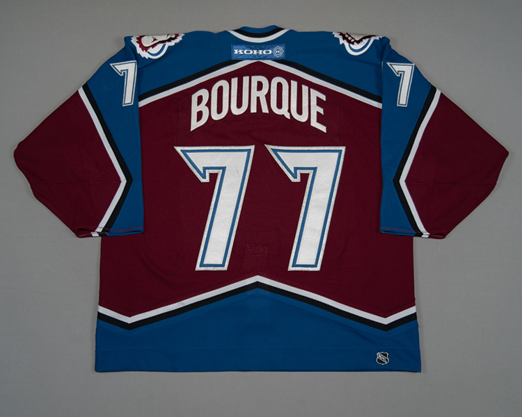 Colorado Avalanche game worn Ray Bourque jersey Colorado Avalanche game worn Ray Bourque jersey