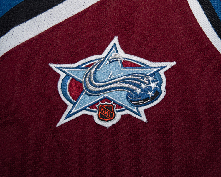 Colorado Avalanche 2000-2001 game worn tagging Colorado Avalanche 2000-2001 game worn tagging