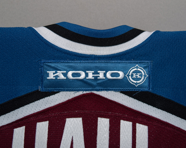 Colorado Avalanche 2001-2002 game worn tagging Colorado Avalanche 2001-2002 game worn tagging