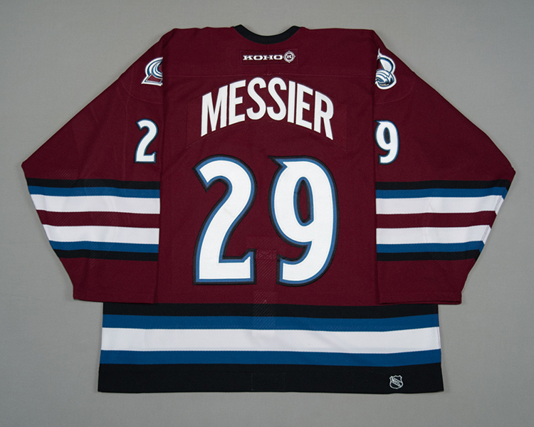 Colorado Avalanche game worn Eric Messier jersey Colorado Avalanche game worn Eric Messier jersey