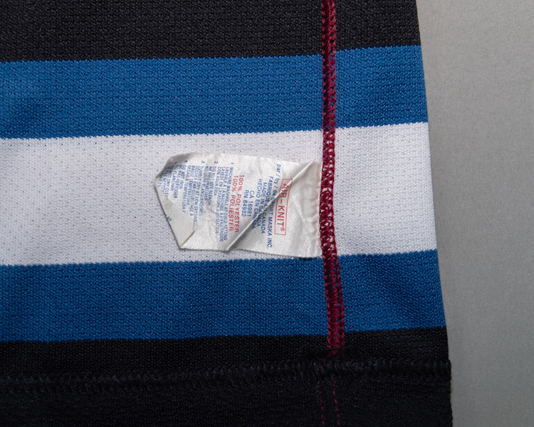 Colorado Avalanche 2001-2002 game worn tagging Colorado Avalanche 2001-2002 game worn tagging