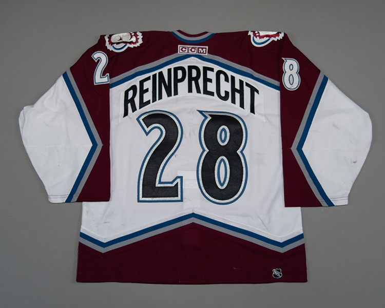 Colorado Avalanche game worn Steven Reinprecht jersey Colorado Avalanche game worn Steven Reinprecht jersey