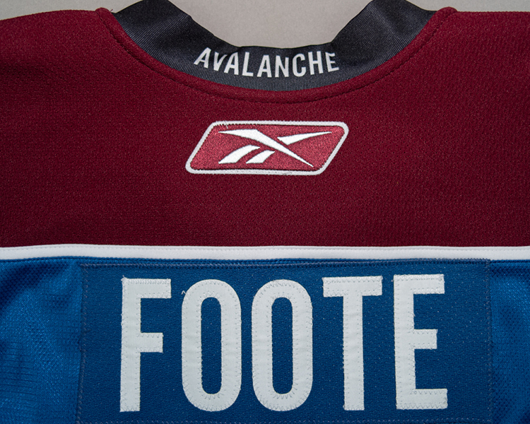 Colorado Avalanche 2010-2011 game worn tagging Colorado Avalanche 2010-2011 game worn tagging