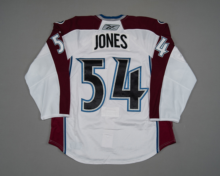 Colorado Avalanche game worn David Jones jersey Colorado Avalanche game worn David Jones jersey