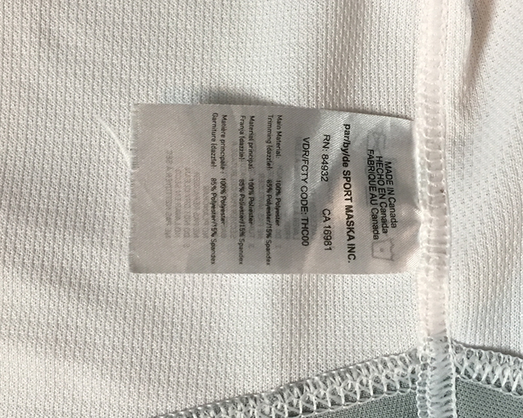 Colorado Avalanche 2017-2018 game worn tagging Colorado Avalanche 2017-2018 game worn tagging