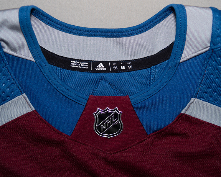 Colorado Avalanche 2017-2018 game worn tagging Colorado Avalanche 2017-2018 game worn tagging