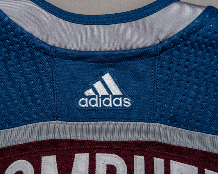 Colorado Avalanche 2017-2018 game worn tagging Colorado Avalanche 2017-2018 game worn tagging
