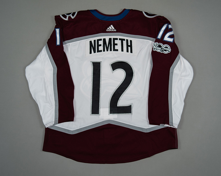 Colorado Avalanche game worn Patrik Nemeth jersey Colorado Avalanche game worn Patrik Nemeth jersey