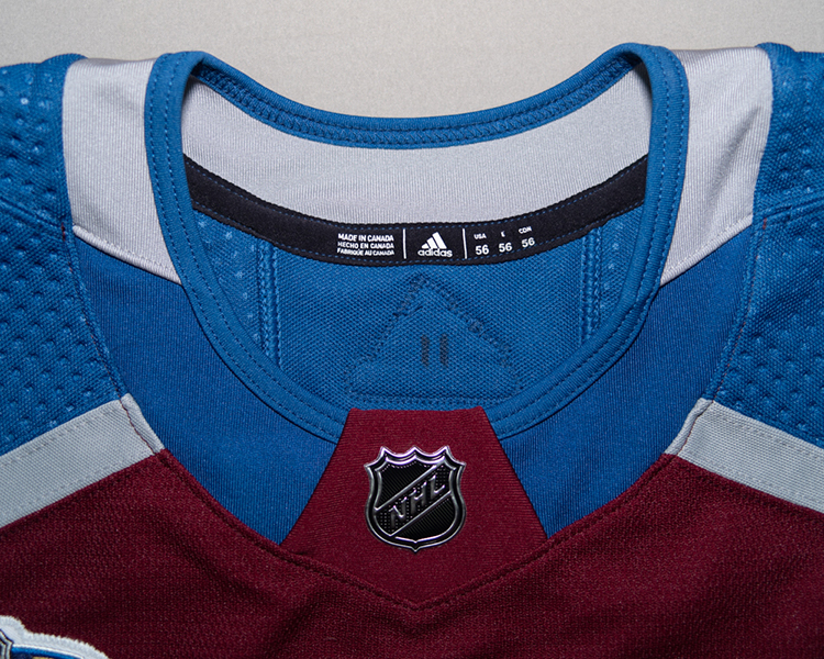 Colorado Avalanche 2017-2018 game worn tagging Colorado Avalanche 2017-2018 game worn tagging