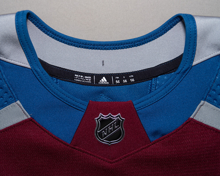 Colorado Avalanche 2017-2018 game worn tagging Colorado Avalanche 2017-2018 game worn tagging