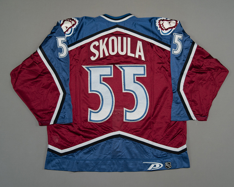 Colorado Avalanche game worn Martin Skoula jersey Colorado Avalanche game worn Martin Skoula jersey