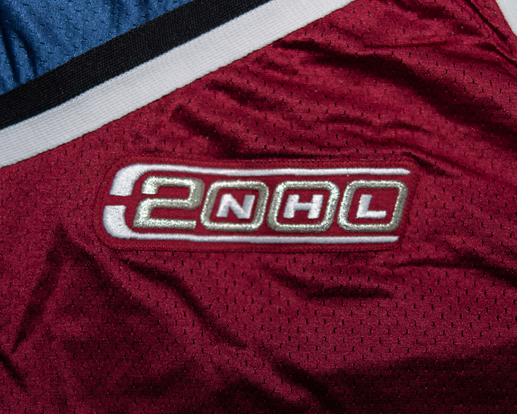 Colorado Avalanche 1999-2000 game worn tagging Colorado Avalanche 1999-2000 game worn tagging